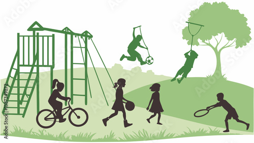 physical activity and sports vector