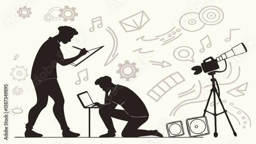 physical activity and sports vector
