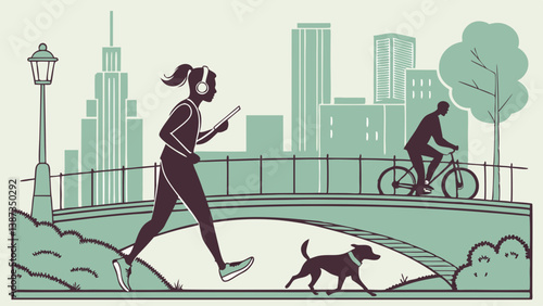 physical activity and sports vector