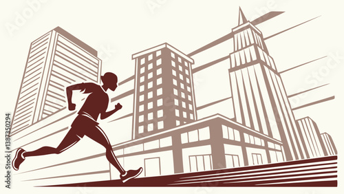 physical activity and sports vector