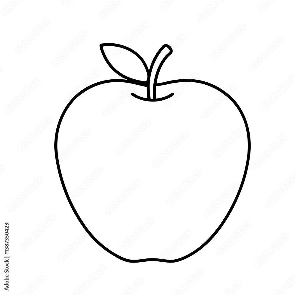 vector illustration of an apple vector illustration of an apple