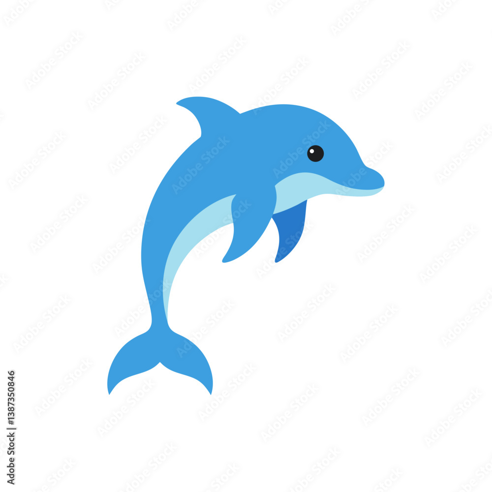 Obraz premium dolphin isolated on white background