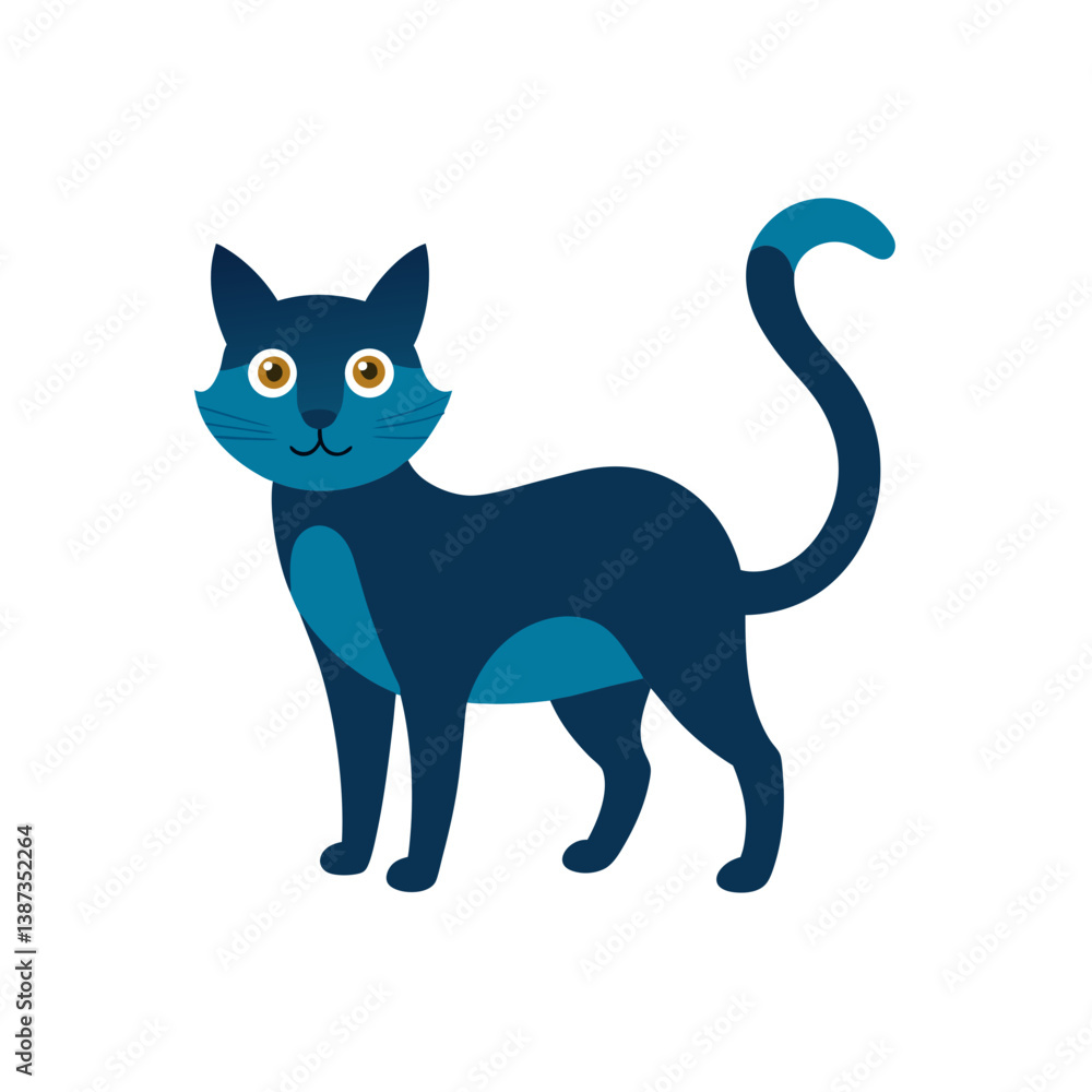 vector illustration of black cat vector illustration of black cat