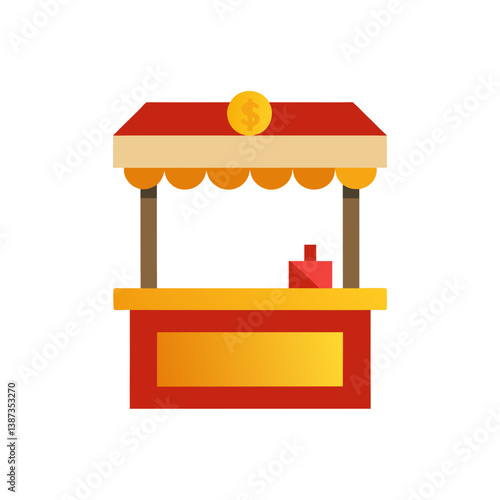vector illustration of a wooden house