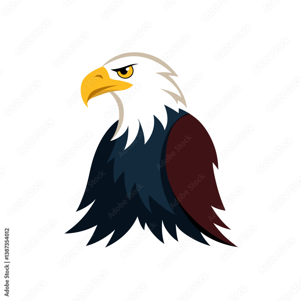 Obraz premium bald eagle isolated on white background