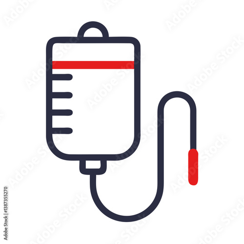 IV Bag Symbolizing Blood Donation on World Blood Donor Day  