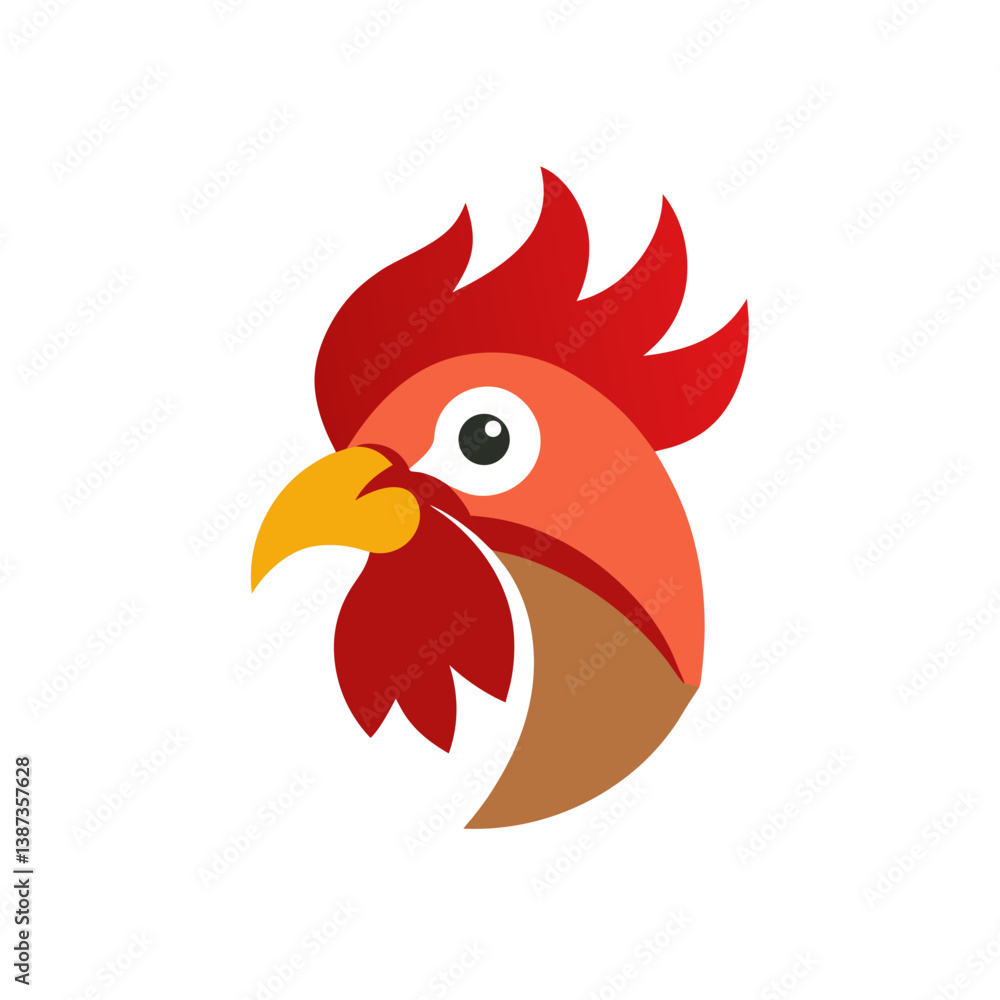 rooster isolated on white background rooster isolated on white background