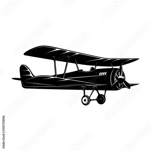 retro style planes isolated on white background. Design elements for logo, label, emblem, sign, brand mark. Vector illustration.