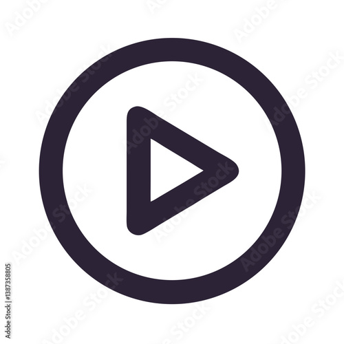 Play Button in Circle Representing Media Start Icon Design Free Download Play Button in Circle Representing Media Start Icon Design - GFXLoad