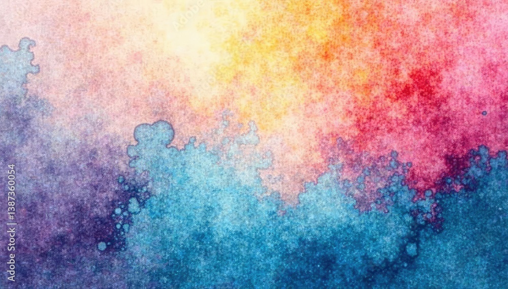 Obraz premium Abstract watercolor wash creates a faded, unified backdrop , paint, subtle, effect