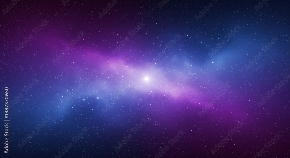 Naklejka premium Cosmic Bloom AI Generated