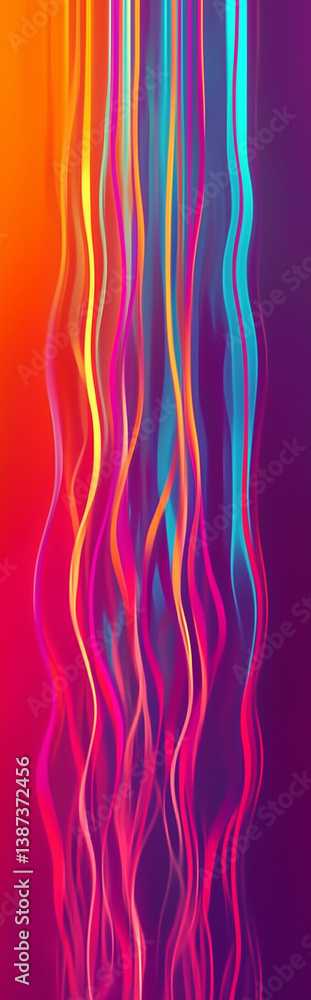 Naklejka premium abstract background with glowing lines