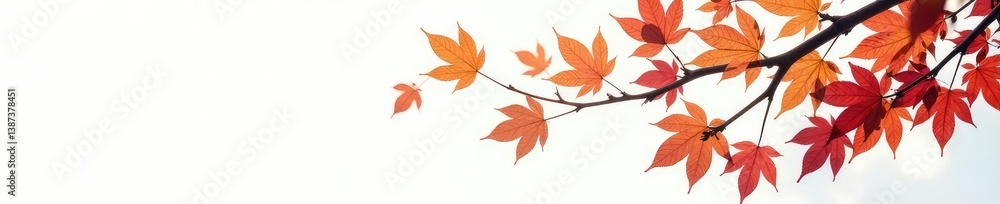 Overlapping branches on a white background with contrasting colors, stem, branch overlap, leafy Overlapping branches on a white background with contrasting colors, stem, branch overlap, leafy