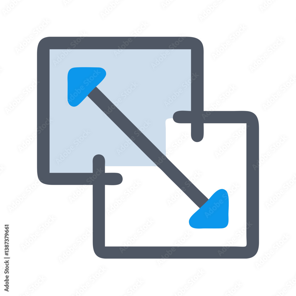 Resize Icon Representing Scalability or Resizing Function Icon Design Resize Icon Representing Scalability or Resizing Function Icon Design