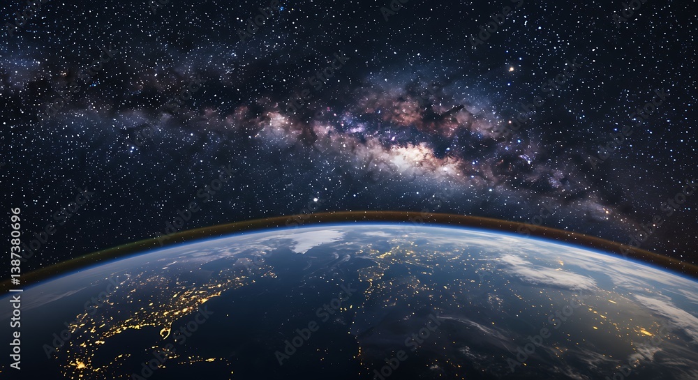 Obraz premium Celestial Embrace AI Generated