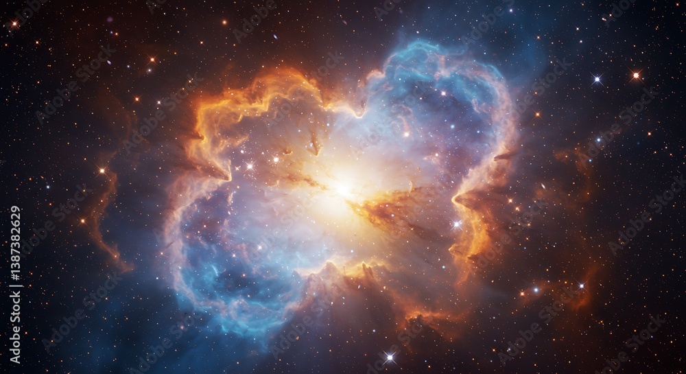 Obraz premium Celestial Embrace AI Generated