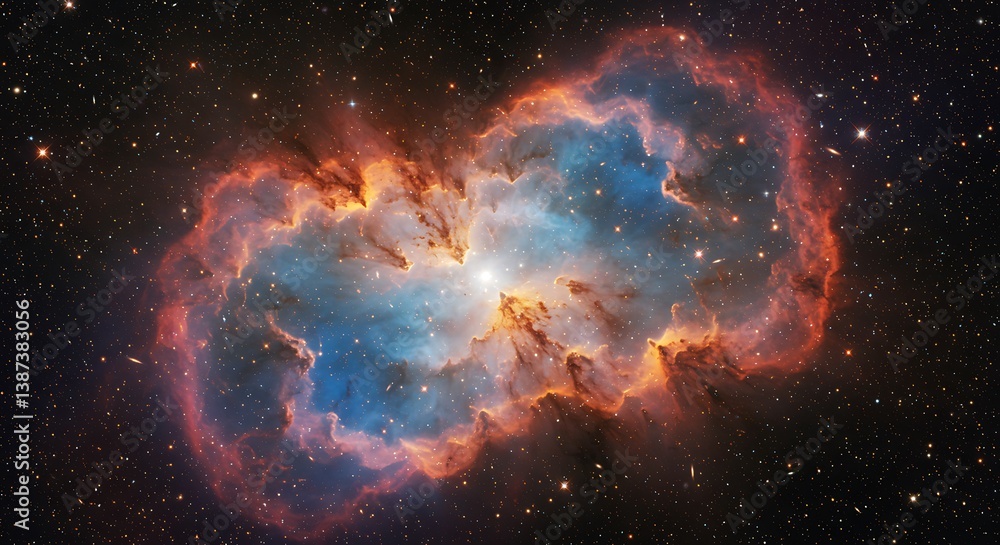 Obraz premium Cosmic Embrace AI Generated