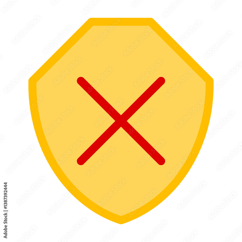 Obraz premium Unsafe Icon