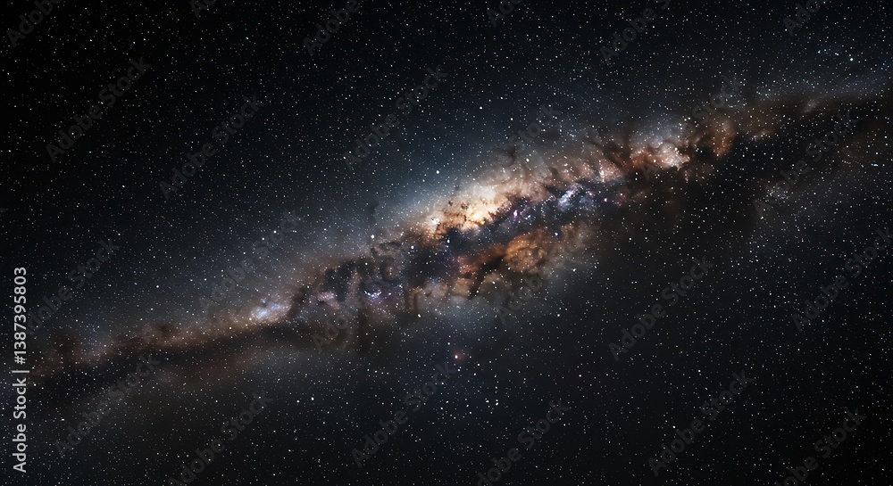 Obraz premium Cosmic Tapestry AI Generated