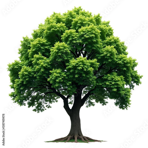 Green-Tree-Isolated-on-Black_Background