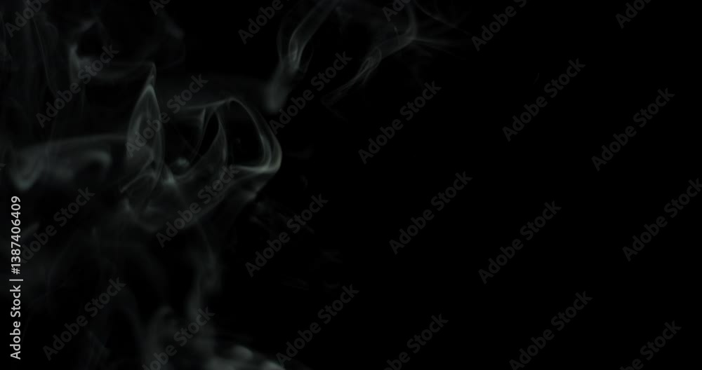 Smoke animation on a black background. Smoke, steam, explosion, fire, puff, steady vapors. Realistic abstract white smoke cloud from up and button with floating fog. Best for using in composition. Smoke animation on a black background. Smoke, steam, explosion, fire, puff, steady vapors. Realistic abstract white smoke cloud from up and button with floating fog. Best for using in composition.