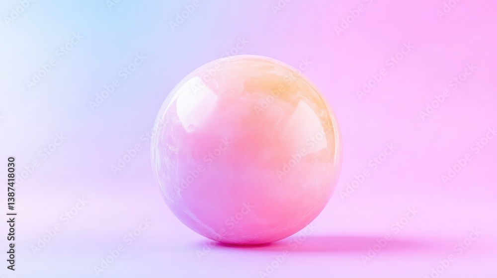 Abstract sphere with pastel gradients Abstract sphere with pastel gradients