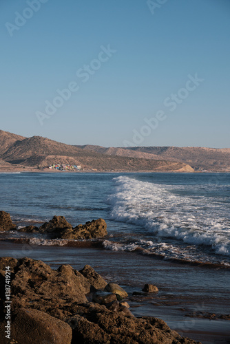 Ocean coast at sunset