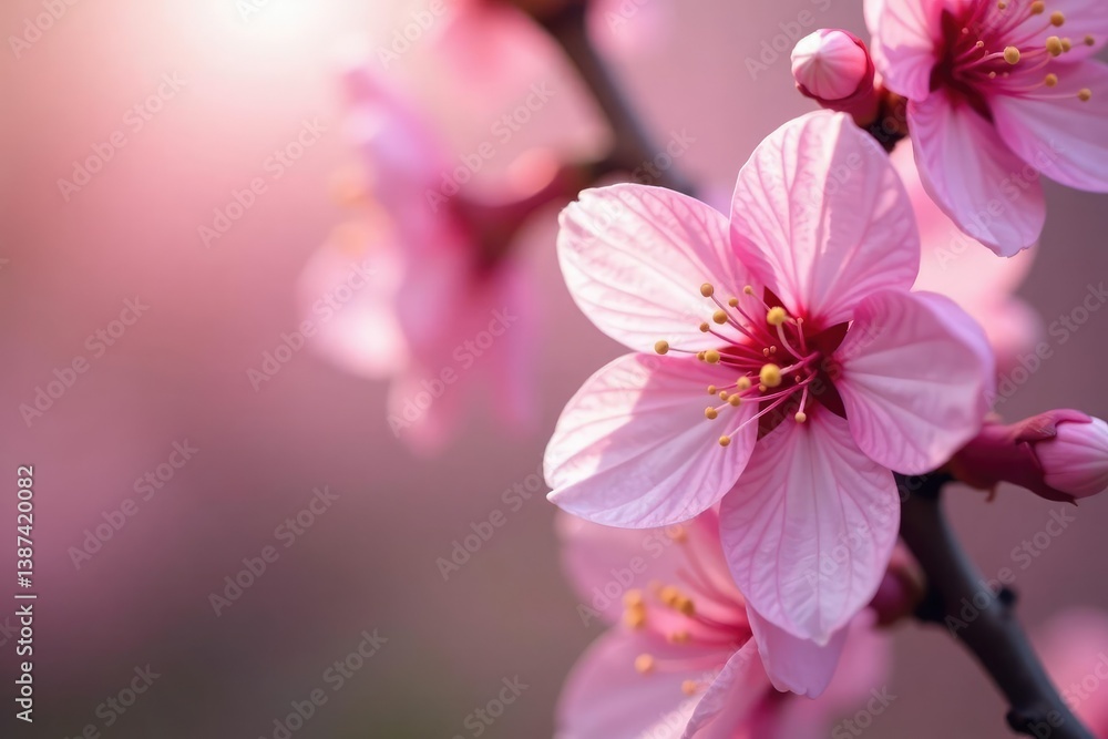 Full bloom pink sakura, overlapping petals, soft focus, texture, pink, floral Full bloom pink sakura, overlapping petals, soft focus, texture, pink, floral