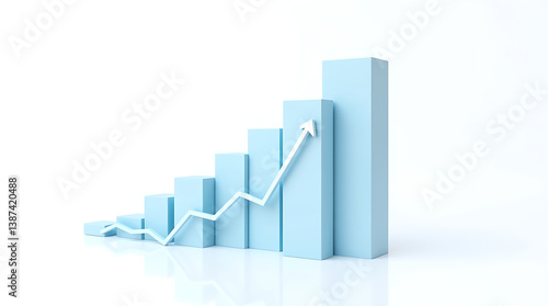 Modern 3D Bar Graph with Upward Arrow – Sleek Business Growth Analytics Concept for Marketing, Finance & Data Success Visualization Free Download Modern 3D Bar Graph with Upward Arrow – Sleek Business Growth Analytics Concept for Marketing, Finance & Data Success Visualization - GFXLoad