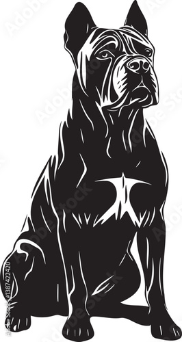 proud cane corso dog