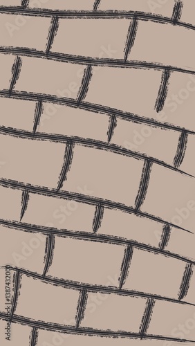 brick wall background hand artwork