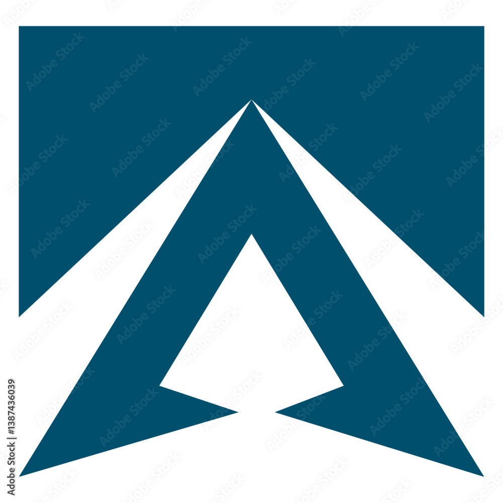 Letter A unique 3D logo design Letter A unique 3D logo design