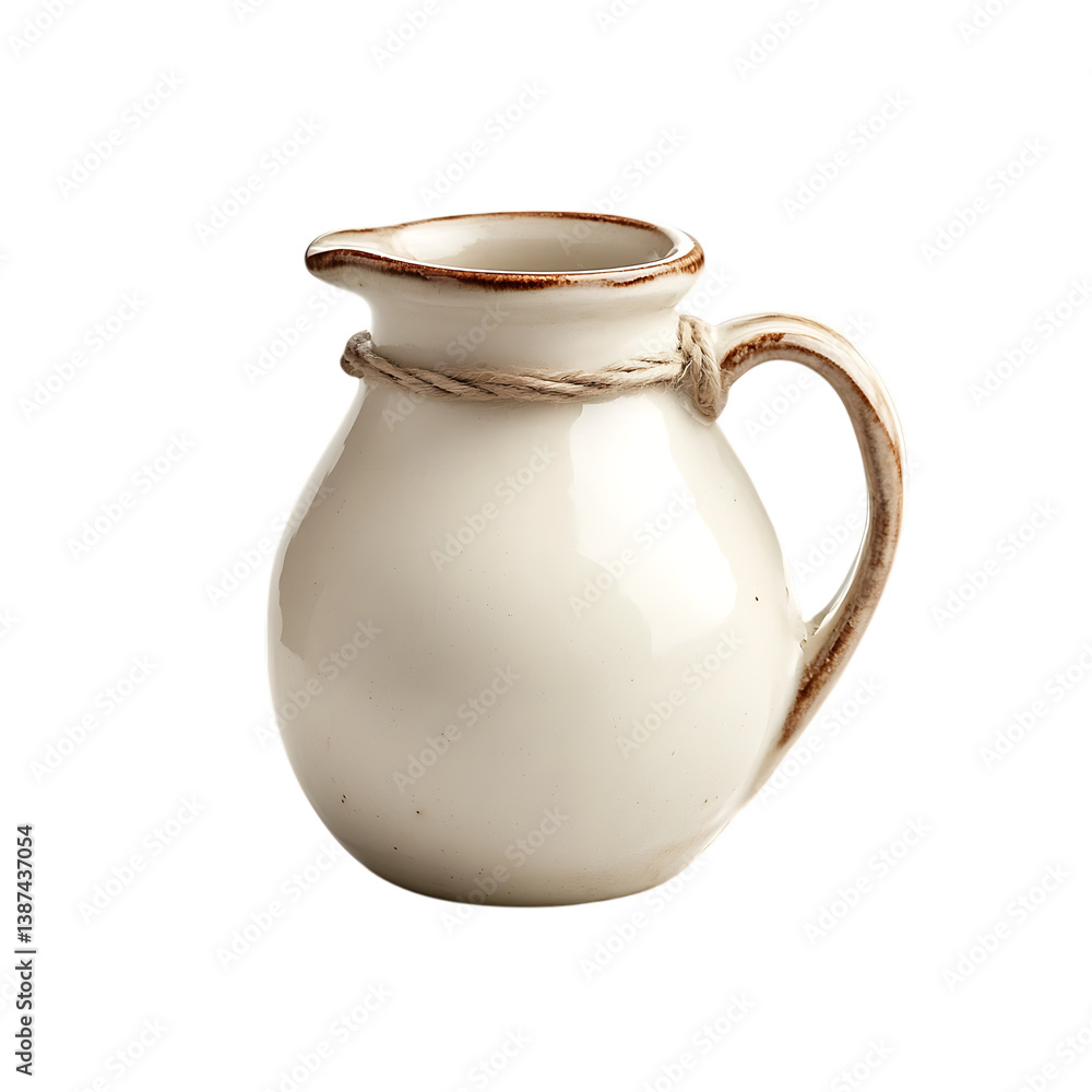 Ceramic milk jar isolated on png Ceramic milk jar isolated on png