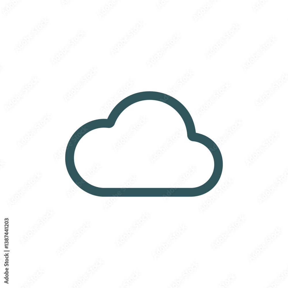 Cloud vector isolated flat icon. Weather sign Cloud vector isolated flat icon. Weather sign