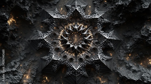 Intricate fractal pattern i...