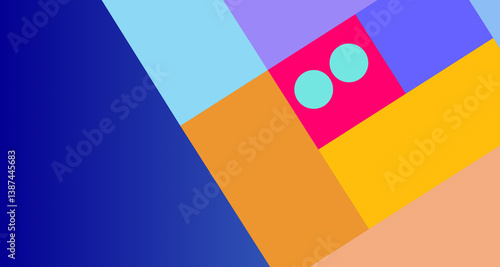 vector illustration of an abstract background with colorful stripes 