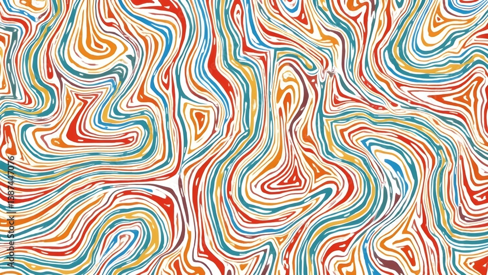 Obraz premium abstract seamless pattern with waves and different types patterns 