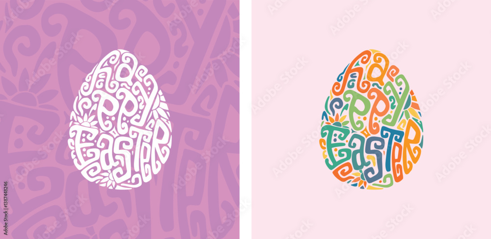 A beautifully designed “Happy Easter” text with a festive and decorative style. A beautifully designed “Happy Easter” text with a festive and decorative style.