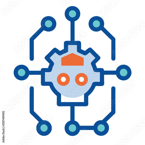 Artificial Intelligence Robot Icon for Tech, Automation, and Innovation

