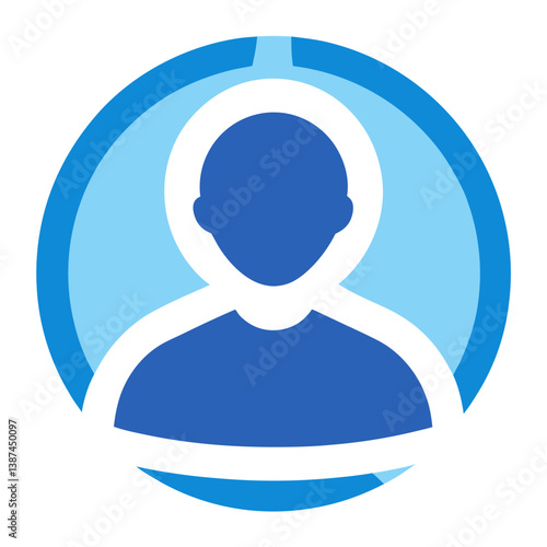 User Profile Icon Avatar Symbol for Account Identity and Login Access

