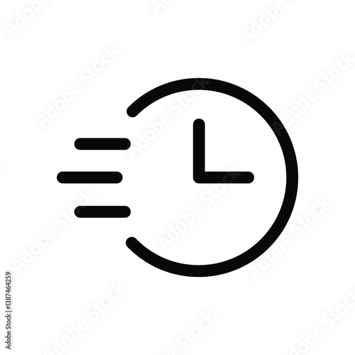 Fast-paced time icon, representing speed and deadlines