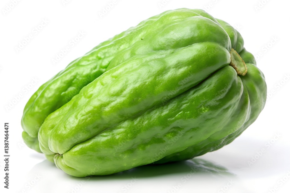 Fototapeta premium High Definition Image of Fresh Chayote - Realistic and Detailed