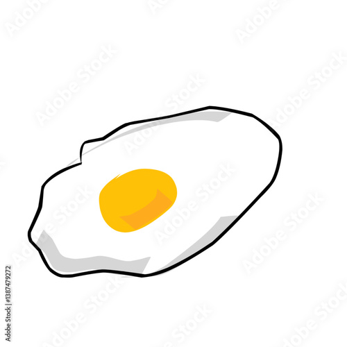 Fried Egg Illustration
