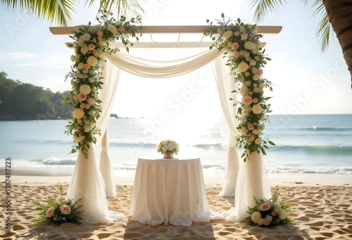 Beautiful Beach Wedding Altar Ideas – Romantic Seaside Ceremony Inspiration