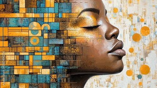 Conscious artwork merging inner work visuals, shadow healing, and sacred spiritual design symbolism.