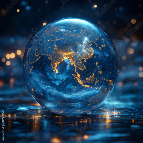 planet earth in space