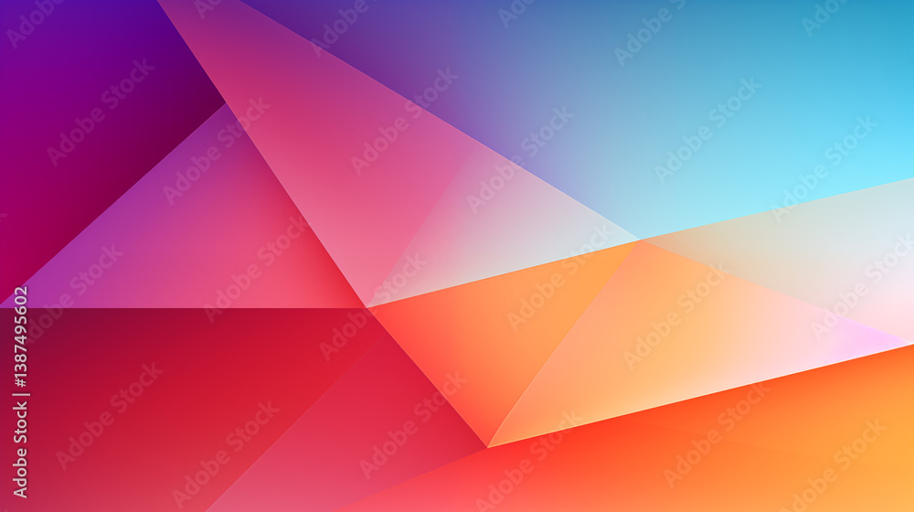 Arrière-plan et fond de coloré. Bleu, rouge, orange, jaune... Formes géométriques en mouvement. Dégradé, couleurs vives. Espace vide pour conception et création graphique Arrière-plan et fond de coloré. Bleu, rouge, orange, jaune... Formes géométriques en mouvement. Dégradé, couleurs vives. Espace vide pour conception et création graphique