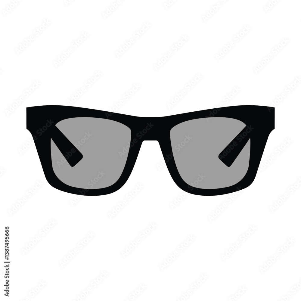 Fototapeta premium Sunglass minimalist silhouette design vector art