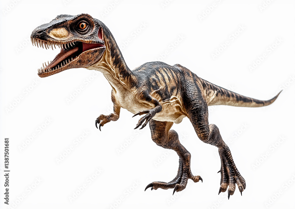Obraz premium Dinosaur Eoraptor White background.