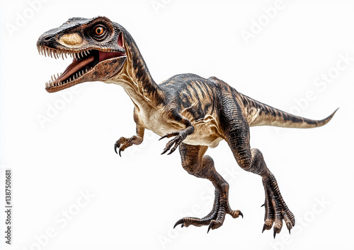 Dinosaur Eoraptor White background.